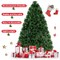 Costway Pre-Lit Fiber Optic Artificial PVC Christmas Tree Tabletop 3Ft